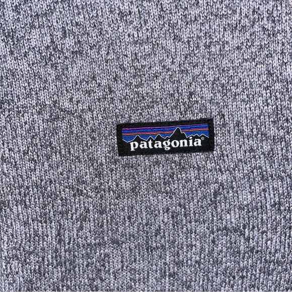 Patagonia Heathered Purple Quarter-Zip Fleece Pullover Sweater Size Medium - Picture 6 of 14